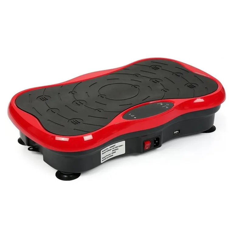 Extralink, Moonwalk SpinMove, platforma wibracyjna do ćwiczeń fitness, czerwona, 200W