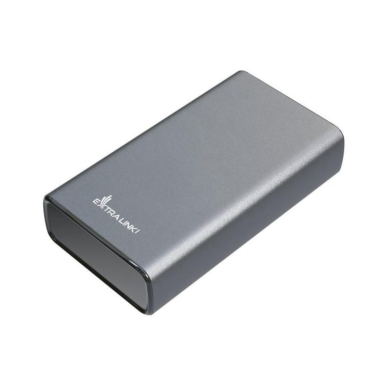 Extralink, powerbank, 45W PD, USB-C, 20000mAh, srebrny, EPB-126