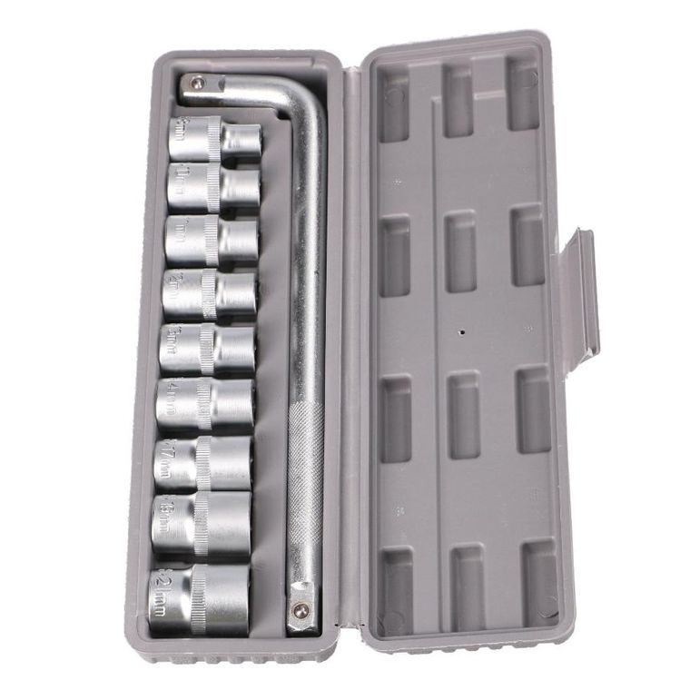 Extralink, Powerlink, zestaw narzędzi, klucze nasadowe, walizka, 10 elementów