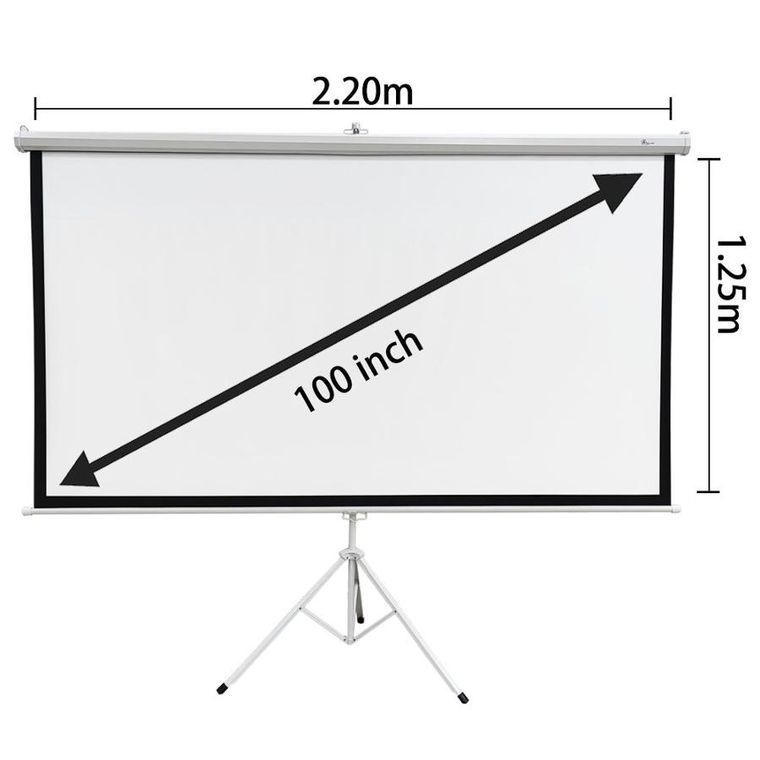Extralink, Projection Screen 100", ekran projekcyjny, 16:9, 220-125 cm