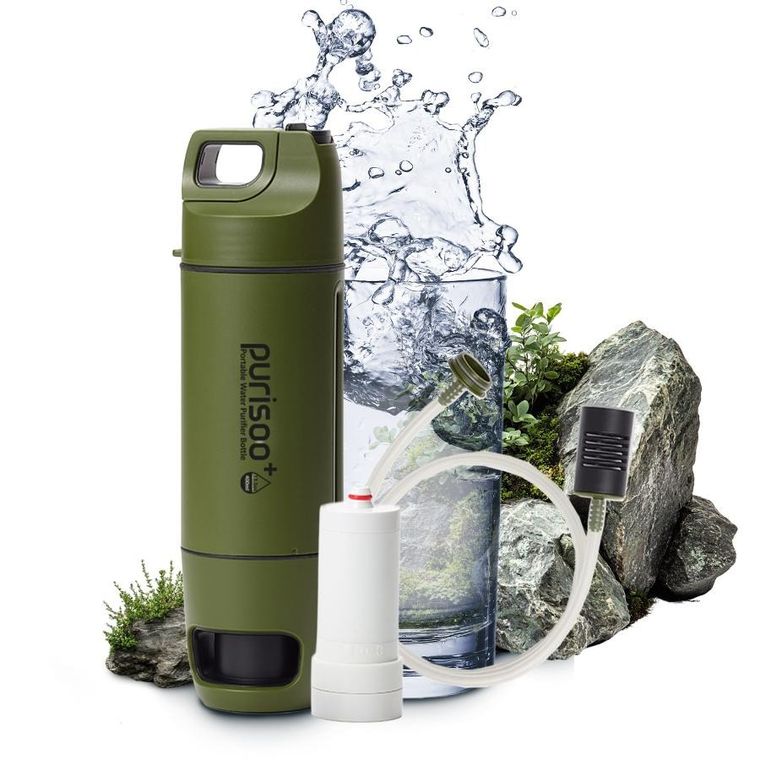 Extralink, Purisoo+, butelka z systemem filtrującym, z pompką, 400 ml