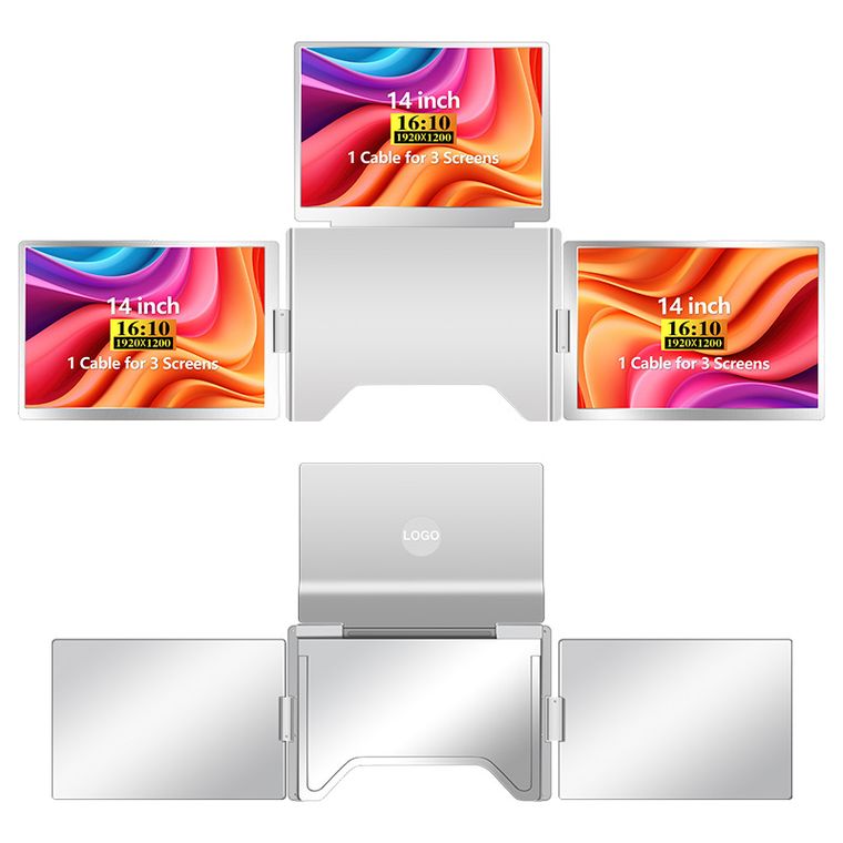 Extralink, Smart Life S780, przenośne monitory do laptopa, 3 monitory, IPS, 14", 1920-1200