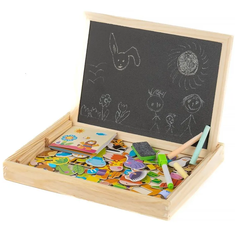 Extralink Toys, tablica dwustronna, magnetyczna, kredowa