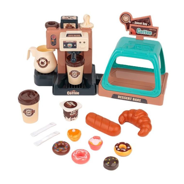 Extralink Toys, zestaw baristy, interaktywny, kawiarnia i cukiernia, 40 elementów