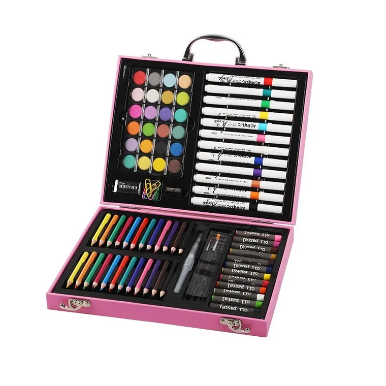 Extralink, zestaw artystyczny do malowania, różowy jednorożec, 88 elementów