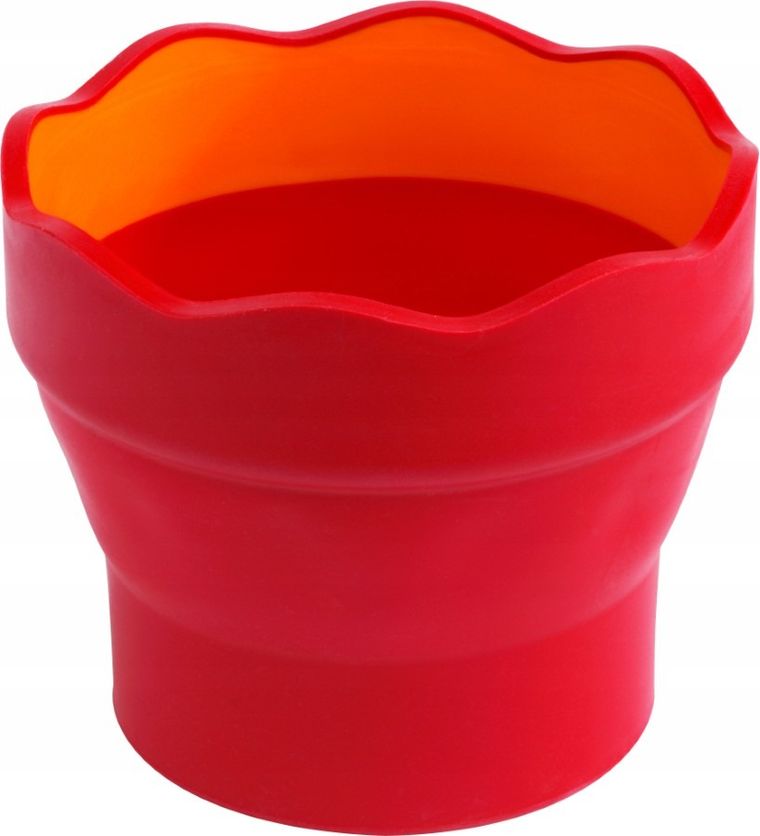 Faber-Castell, Click & Go, składany kubek na wodę, różowy