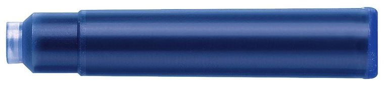 Faber-Castell, naboje atramentowe, krótkie, niebieskie, 6 szt.