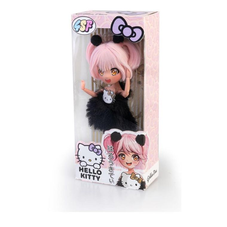 Famosa, Hello Kitty, lalka modowa, różowa, 19,5 cm