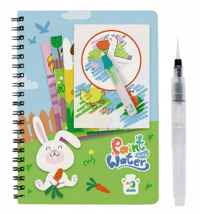 Farma. Malowanka wodna z markerem