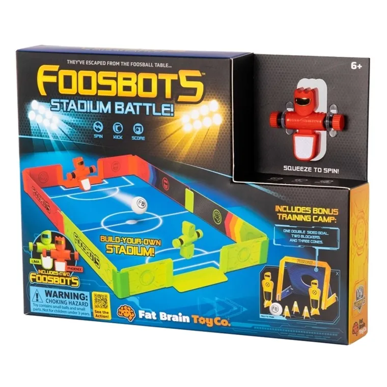 Fat Brain Toy Co, Foosbots, Stadion Piłkarski, piłkarzyki