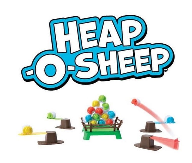 Fat Brain Toy Co, Heap-O-Sheep, Latające Owce, gra zręcznościowa