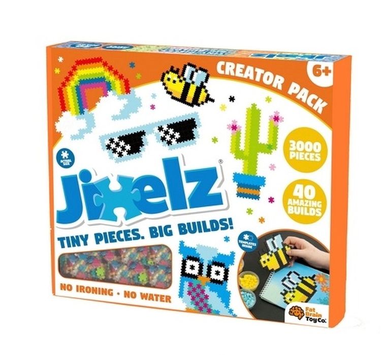 Fat Brain Toy Co, Jixelz, Puzzelki Pixelki, Mega Zestaw Kreatora, puzzle, 3000 elementów
