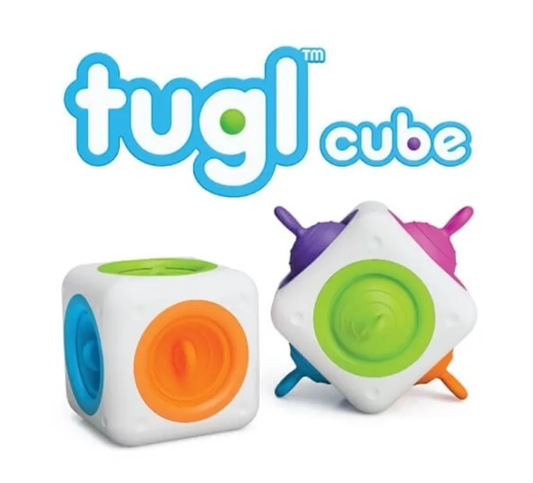 Fat Brain Toy Co. Kostka Tugl, zabawka sensoryczna