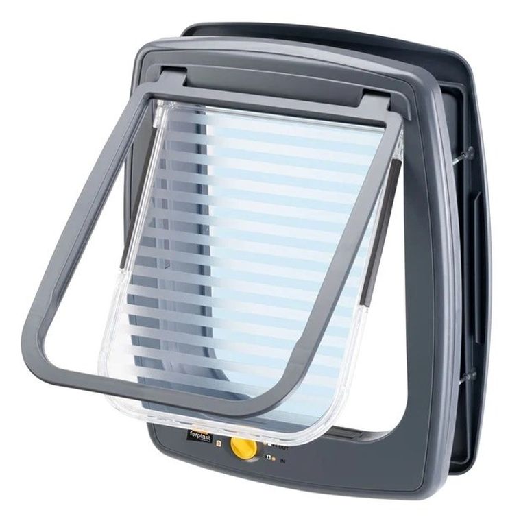 Ferplast, swing 11 tunnel grey, drzwiczki dla średnich psów szare