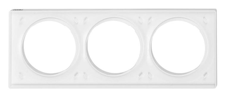Fibaro, potrójna ramka ozdobna, biała