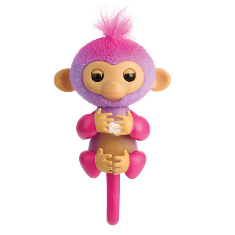 Fingerlings, Basic Monkey, Charli, małpka interaktywna, fioletowa