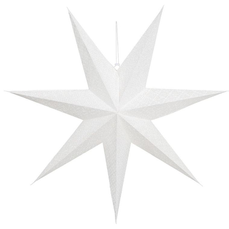 Finnlumor, gwiazda papierowa z ażurowym wzorem, 7-ramienna, 75 cm