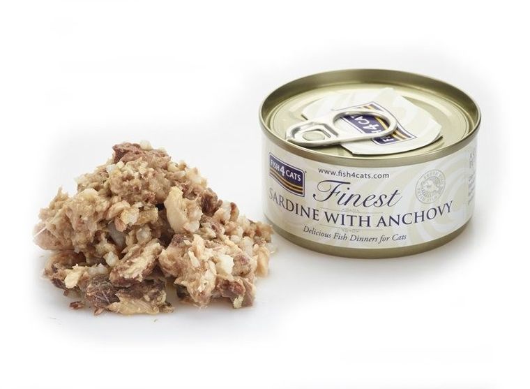 Fish4Cats, Finest, karma dla kota, sardynka z anchois, 70 g