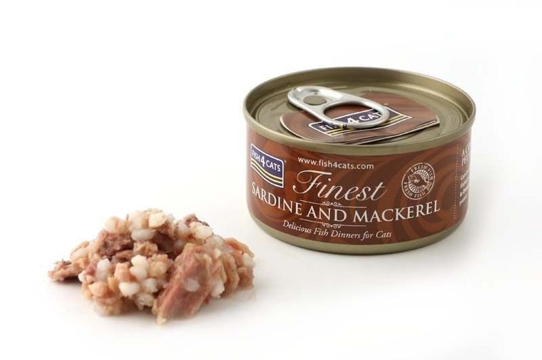 Fish4Cats, Finest Sardynka, karma mokra dla kota, z makrelą, 70g