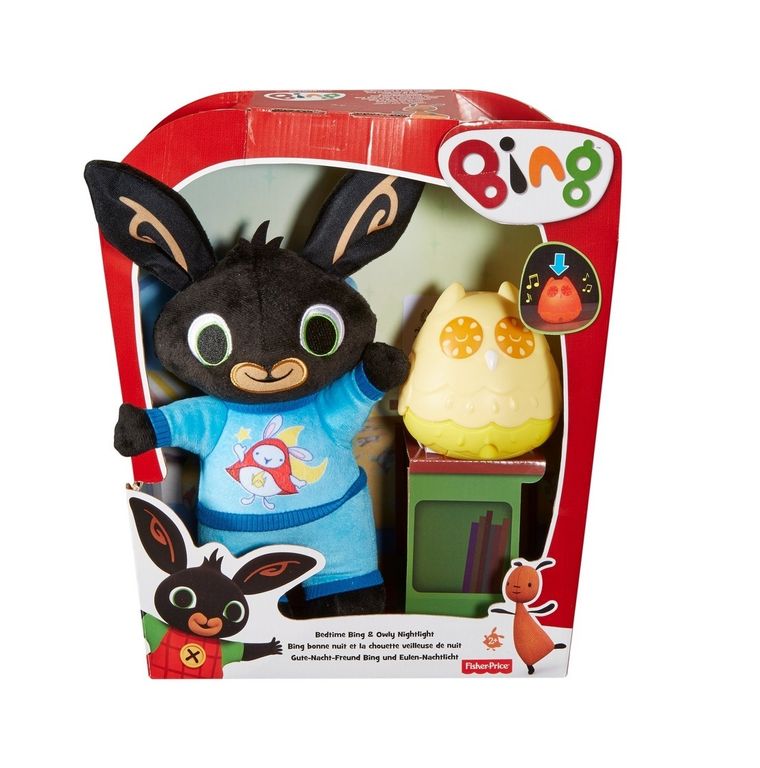 Fisher-Price, Bing, Bedtime Bing & Owly Nightlight, maskotka