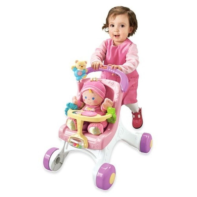 Fisher-Price, chodzik z dźwiękiem, wózek dla lalek