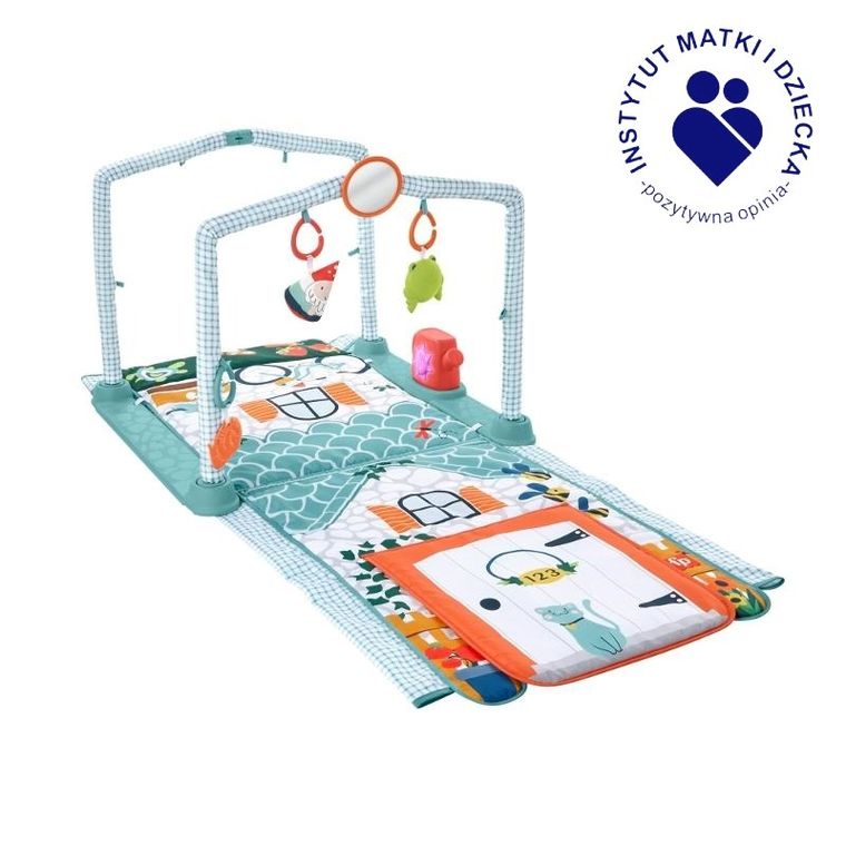 Fisher-Price, Domek Odkrywcy, mata edukacyjna 3w1 z dźwiękami