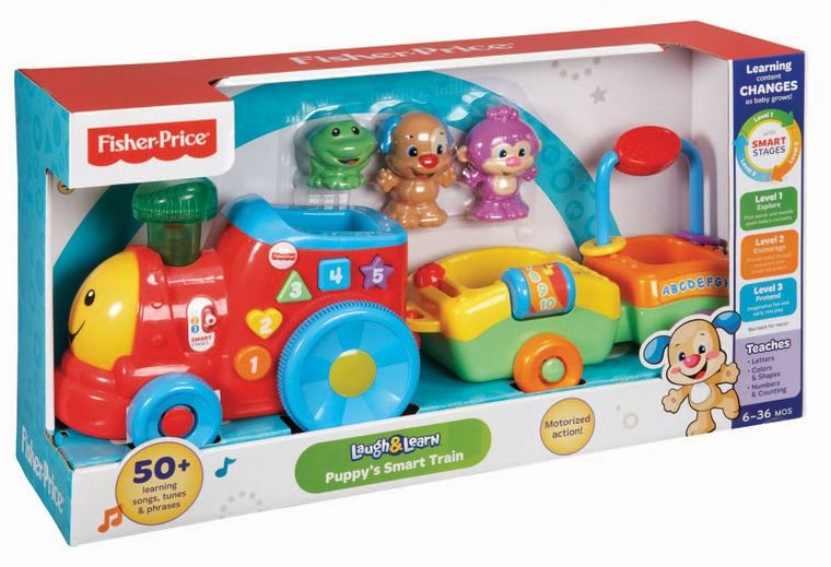 Fisher-Price, Edukacyjny pociąg Szczeniaczka Uczniaczka, zabawka interaktywna