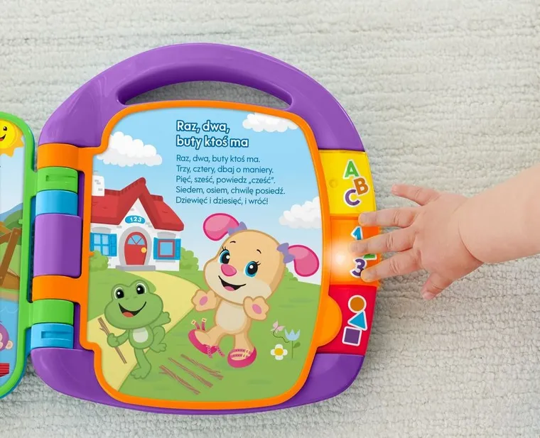 Fisher-Price, Książka z wierszykami Szczeniaczka, niemowlęca zabawka interaktywna