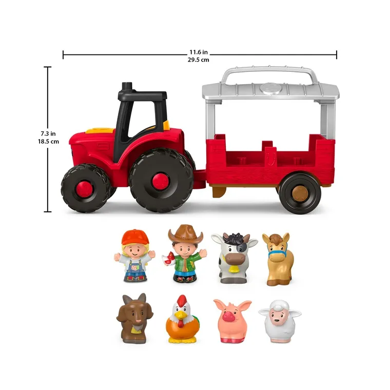 Fisher-Price, Little People, Traktor Opieka nad zwierzątkami, zestaw do zabawy