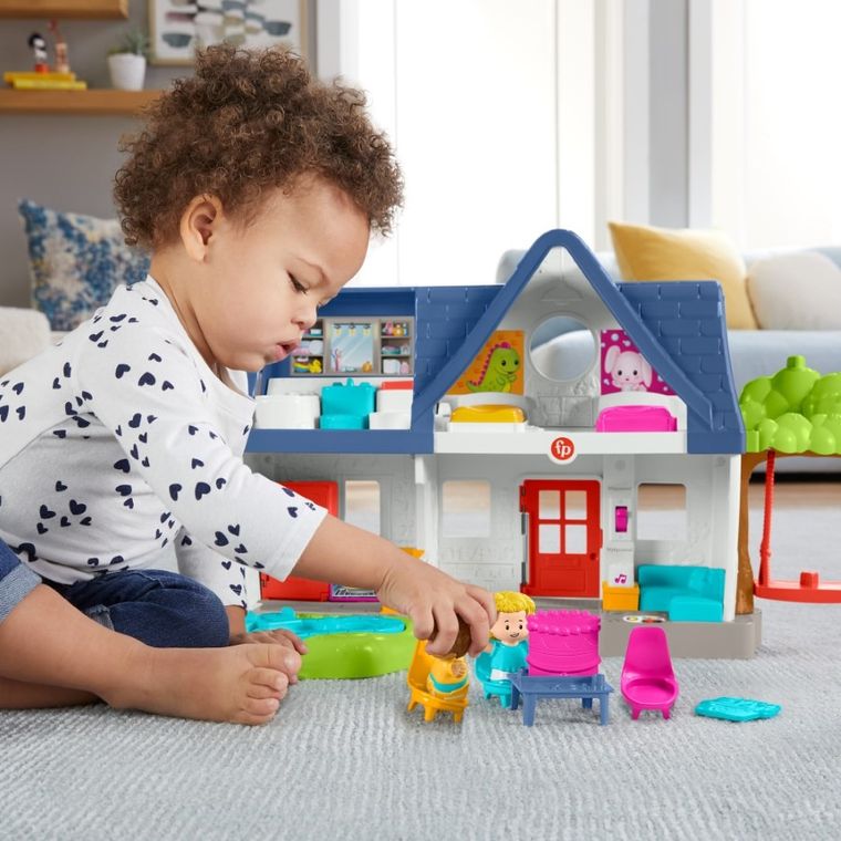 Fisher-Price, Little People, Wesoły domek Małego Odkrywcy, zestaw do zabawy