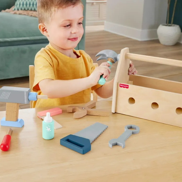 Fisher-Price, Mały majsterkowicz, zestaw drewnianych zabawek