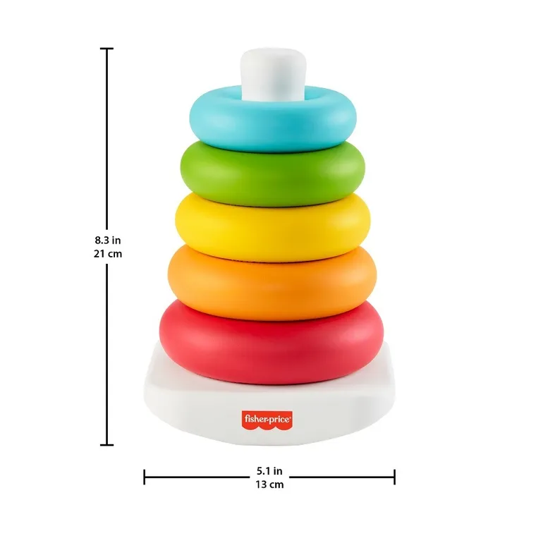 Fisher-Price, Piramidka z kółek, ekozabawka niemowlęca