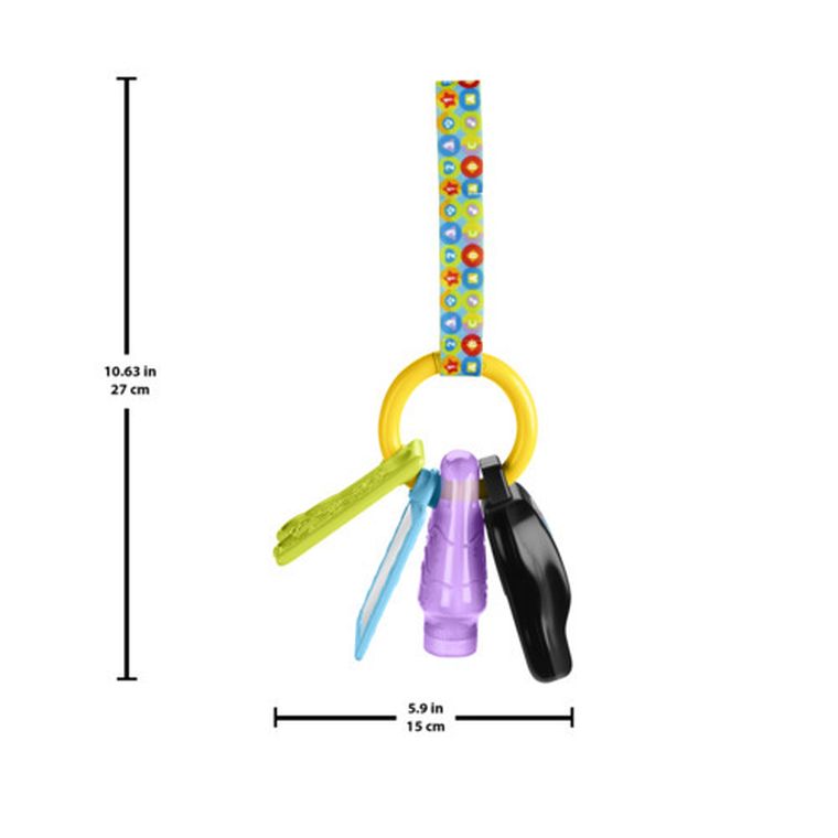 Fisher-Price, Ucz się i śmiej! Edukacyjne kluczyki ABC 123, zabawka niemowlęca