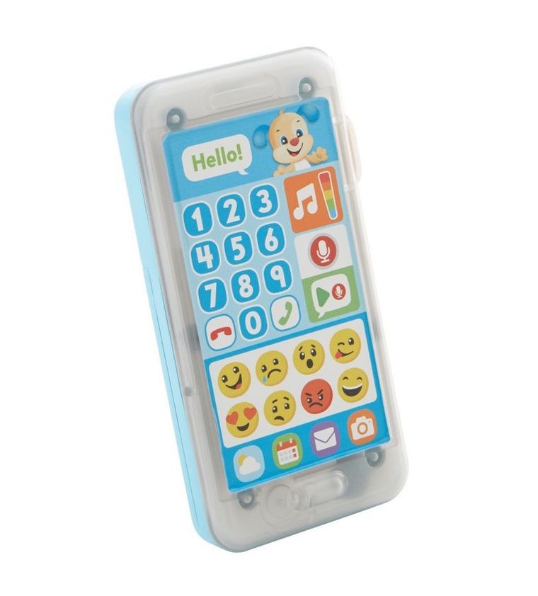 Fisher-Price, Uczący smartfonik Szczeniaczka "Nagraj wiadomość", niemowlęca zabawka interaktywna