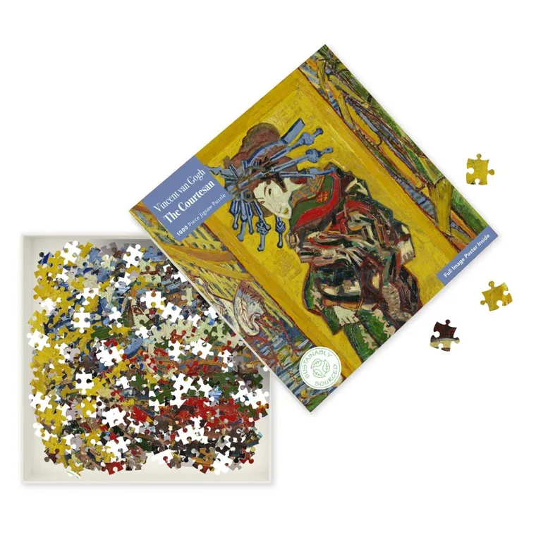 Flame Tree, Kurtyzana, Vincent van Gogh, puzzle, 1000 elementów