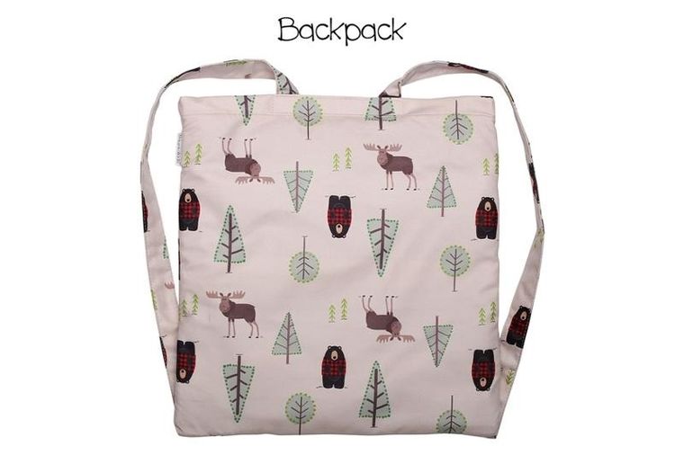 FlapJack, Miś, ręcznik plażowy, plecak dla dzieci, 2w1