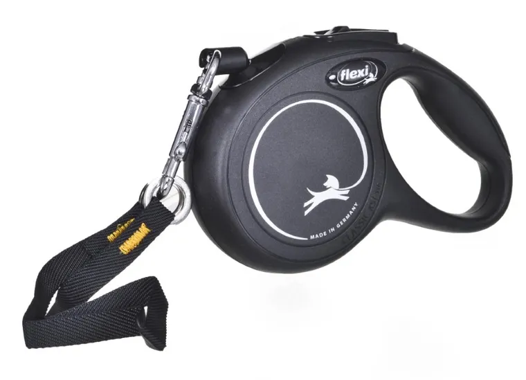 Flexi, New Classic, Cat, smycz automatyczna, linka, rozmiar 3 m, czarna