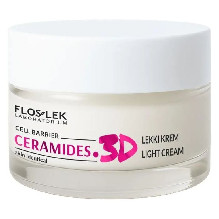 Floslek, Ceramides.3D, lekki krem do twarzy, 50 ml
