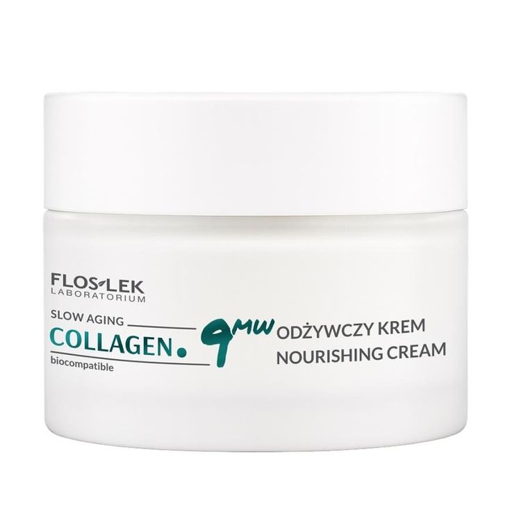 Floslek, Collagen.9MW, odżywczy krem do twarzy, 50 ml