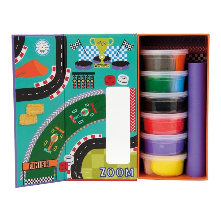 Floss & Rock, Clay & Play, Auta, masy plastyczne, 10 kolorów