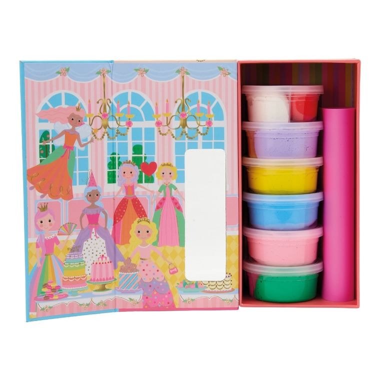 Floss & Rock, Clay & Play, Księżniczki, masy plastyczne, 10 kolorów