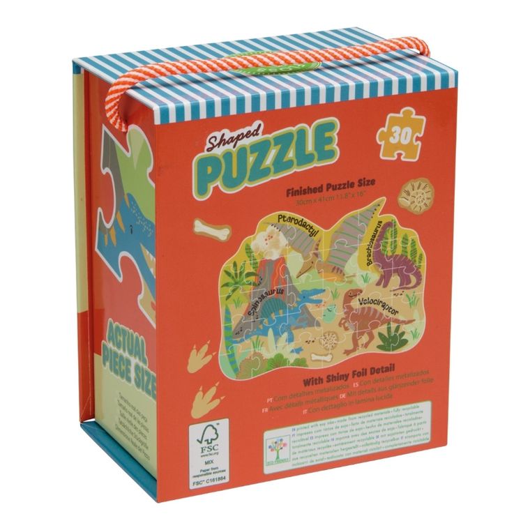 Floss & Rock, Dinozaury, puzzle, 30 elementów