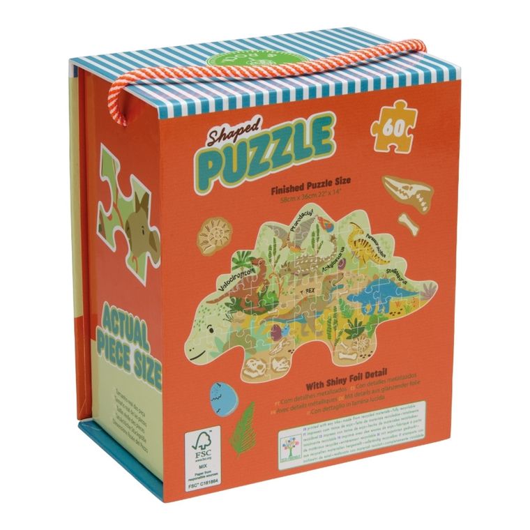 Floss & Rock, Dinozaury, puzzle, 60 elementów