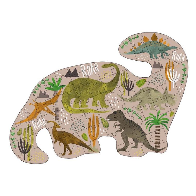 Floss & Rock, Dinozaury, puzzle, 80 elementów