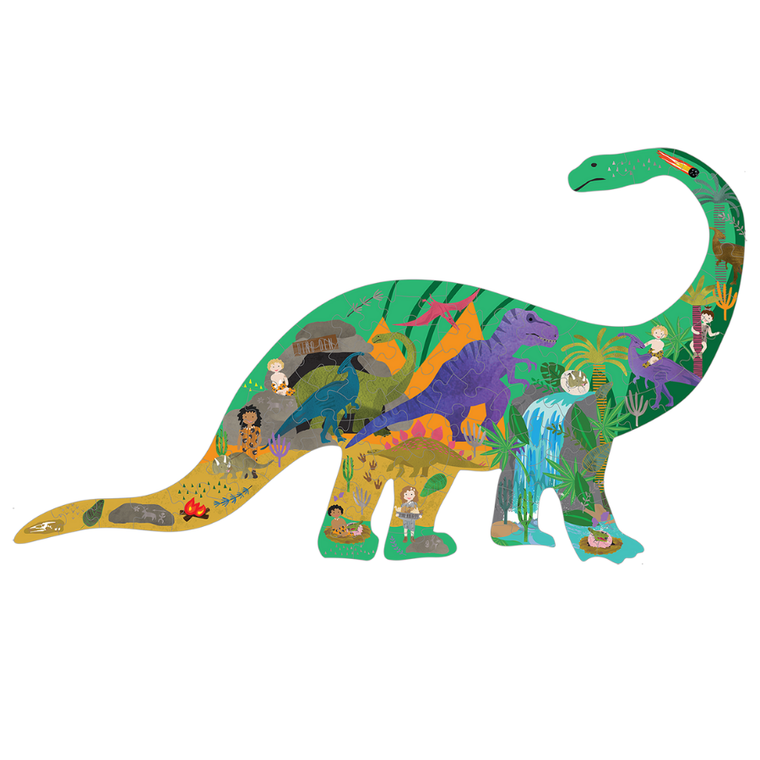 Floss & Rock, Dinozaury, puzzle, 80 elementów