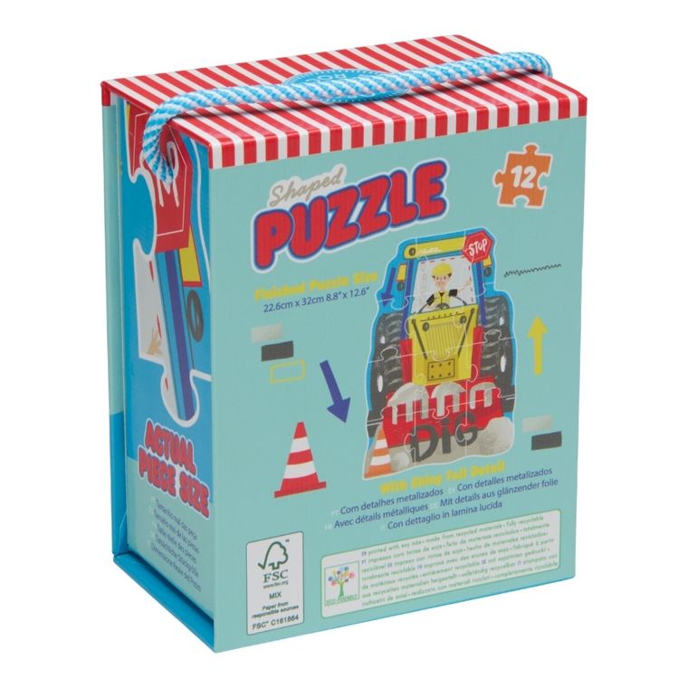 Floss & Rock, Na budowie, puzzle, 12 elementów