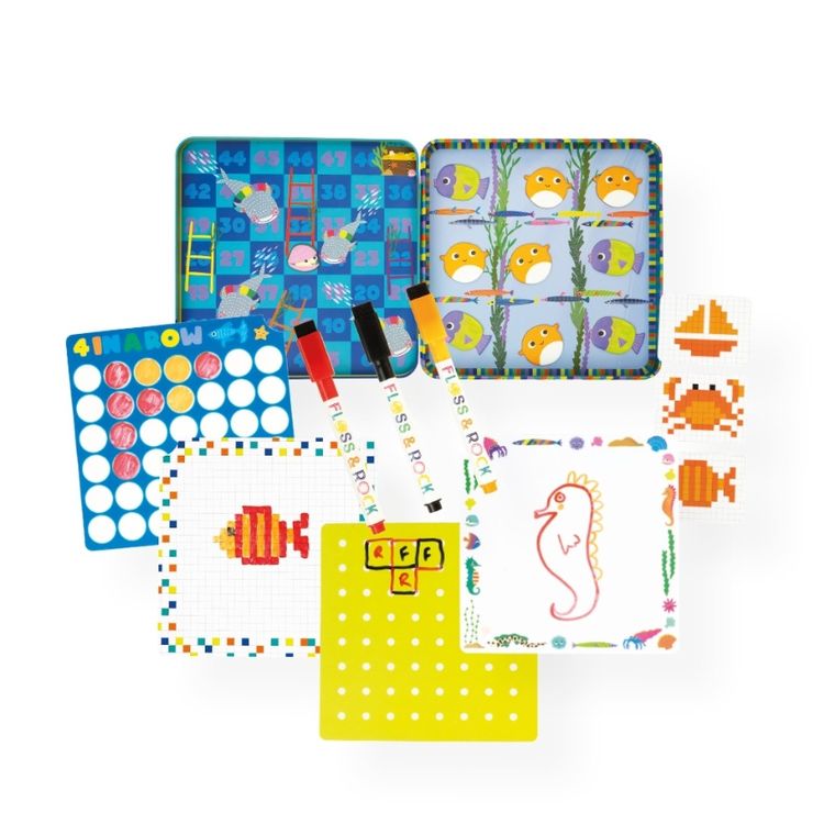 Floss & Rock, Ocean, gry magnetyczne w puszce 6w1