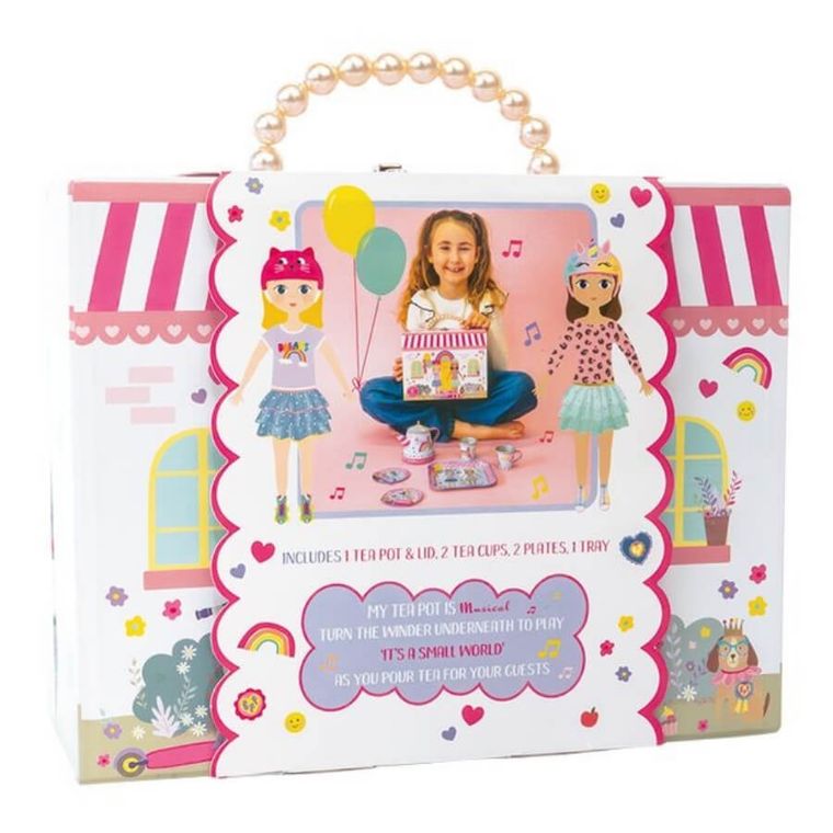 Floss & Rock, Przyjaciółki, zestaw do herbaty z grającym czajniczkiem, 9 elementów