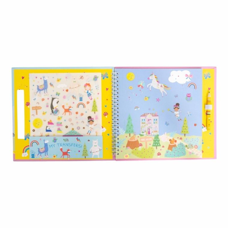 Floss & Rock, Tęczowe Wróżki, zestaw do kalkomanii