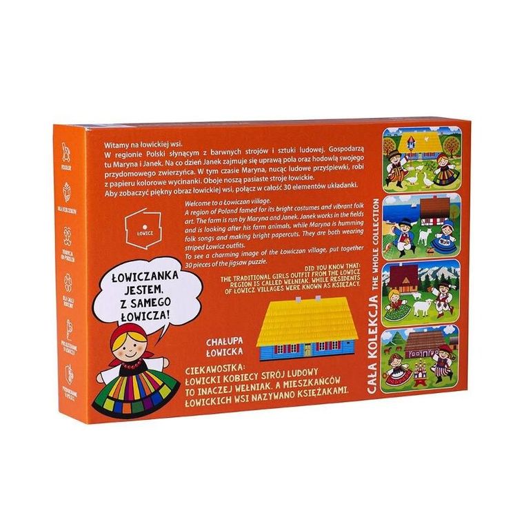 Folkstar, Wioska Łowicka, puzzle, 30 elementów